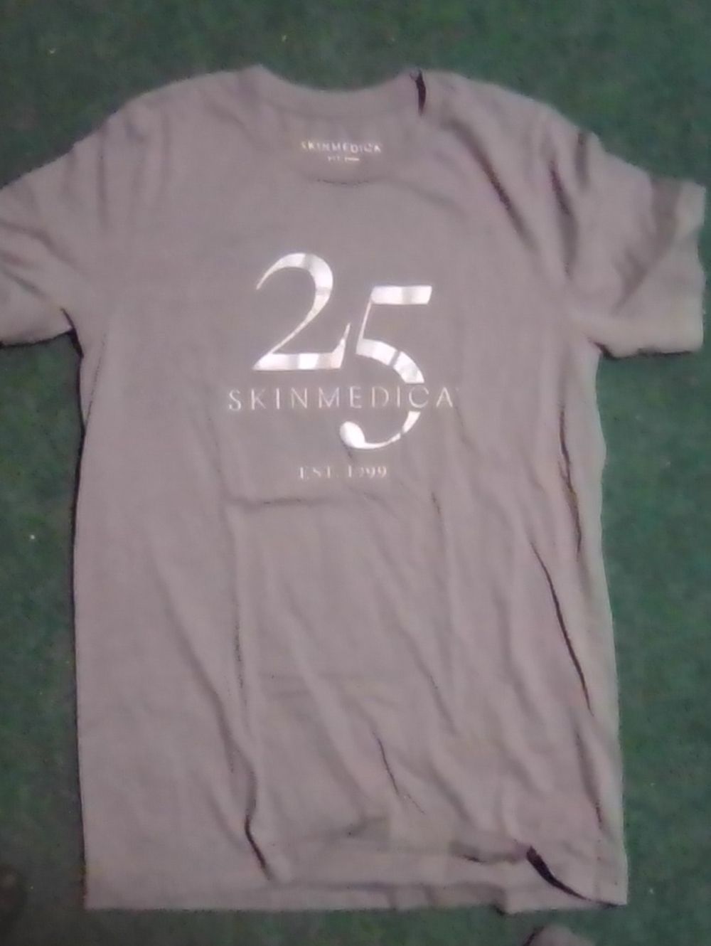 SkinMedica Gray Short-Sleeve Tee with Metallic '25' Graphic